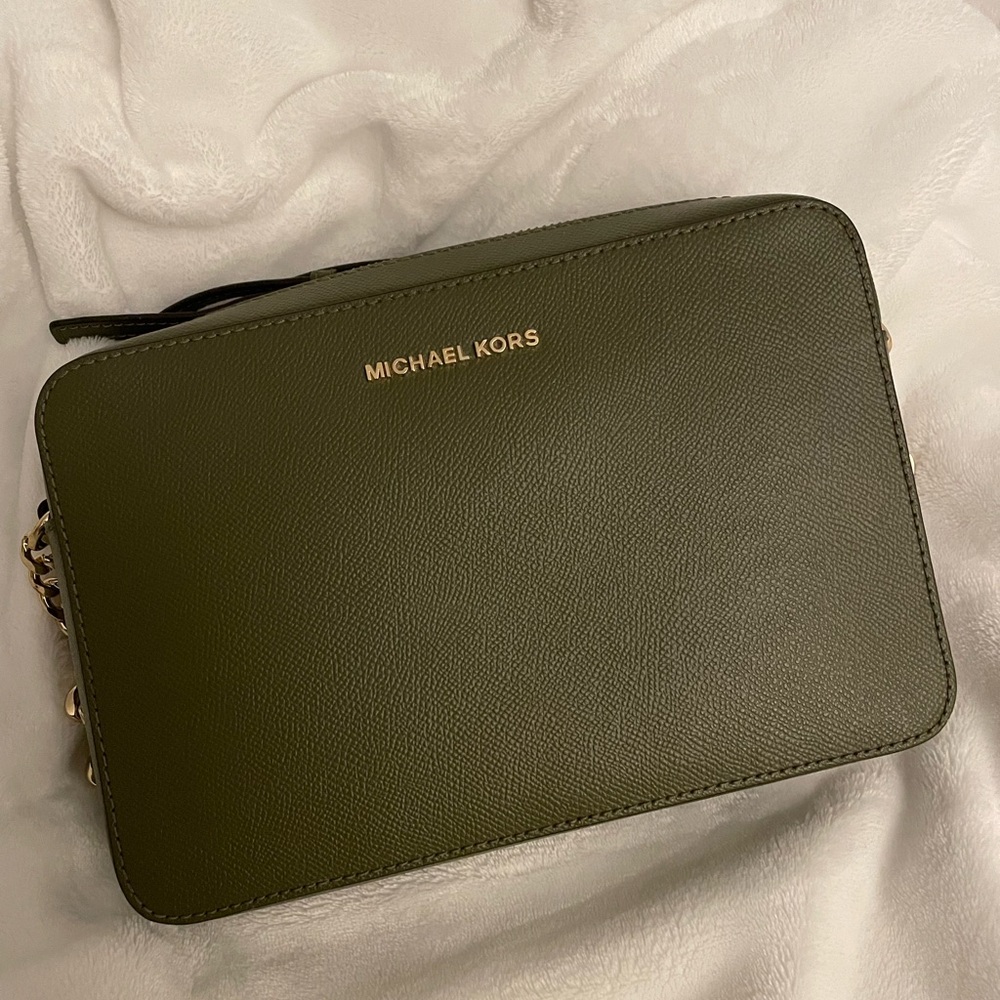 Michael Kors Forest Green Crossbody Bag
